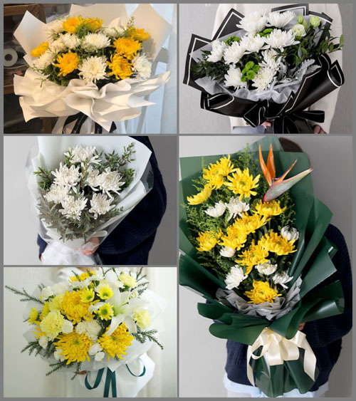 广东梅州市大埔县湖寮镇龙岗村白事花束代送